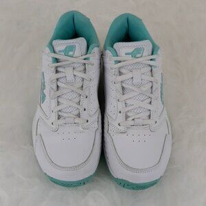 Fila White Sneakers with Teal Accents sz 7 5